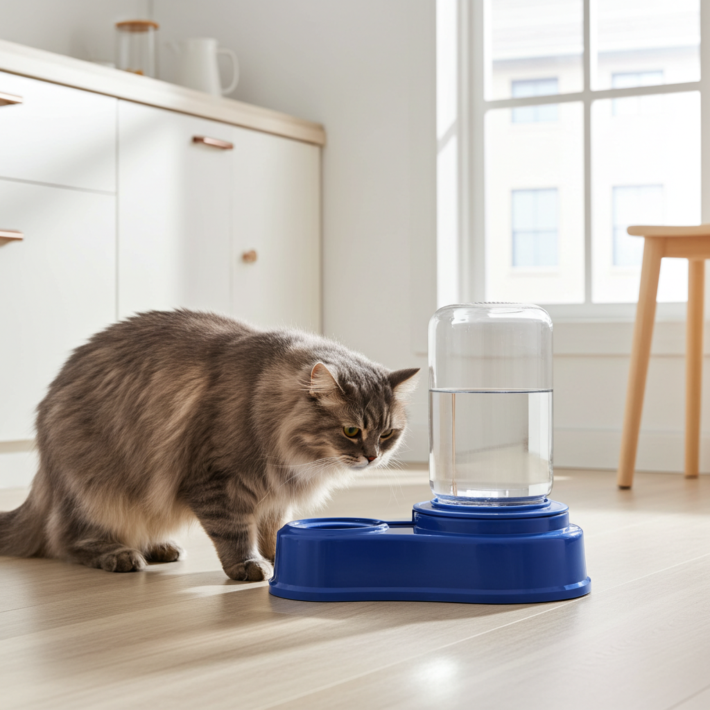 Dispenser d’Acqua per Gatti – Ideale per Gatti Persiani ed Esotici (720 ml)