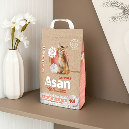 Asan Cat Pure – Lettiera ecologica ad assorbimento elevato 10 L