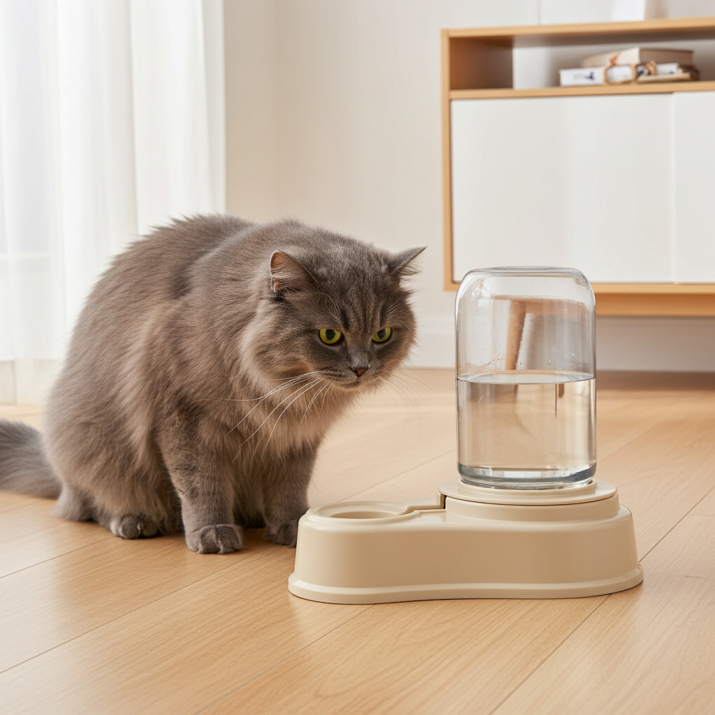 Dispenser d’Acqua per Gatti – Ideale per Gatti Persiani ed Esotici (720 ml)