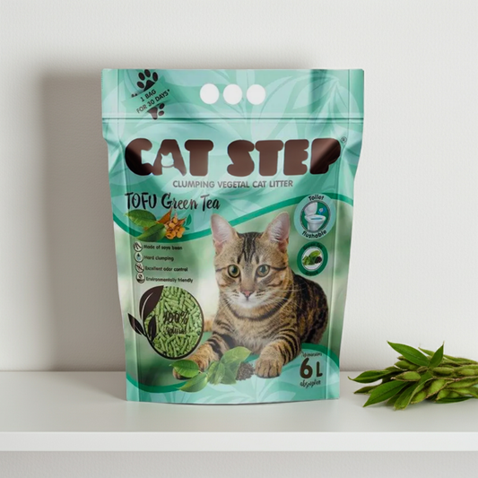Cat Step Tofu Green Tea – Lettiera vegetale agglomerante 100% naturale